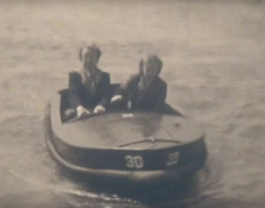 Marine Parade Boating Lake petrol engined boat